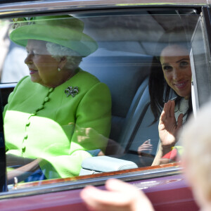 Meghan Markle, duchesse de Sussex, effectue son premier déplacement officiel avec la reine Elisabeth II d'Angleterre, lors de leur visite à Chester. Le 14 juin 2018