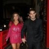 Kelly Brook et son fiancé Jeremy Parisi à Londres. Le 2 mars 2020.