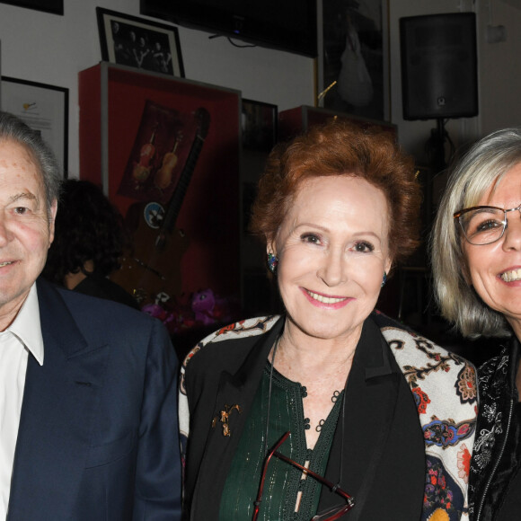 Exclusif - Maurice Birdermann (frère de Régine), sa femme Danièle et Annie March - Régine fête ses 90 ans à la Chope des Puces à Saint-Ouen le 10 Janvier 2020 © Guirec Coadic / Bestimage