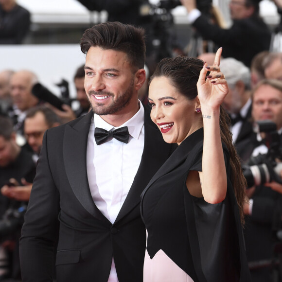 Nabilla Benattia (enceinte) et son mari Thomas Vergara - Montée des marches du film "A Hidden Life" lors du 72ème Festival International du Film de Cannes, le 19 mai 2019.