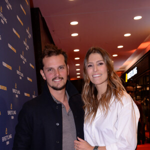 Laury Thilleman (Miss France 2011) et son fiancé Juan Arbelaez lors de la soirée de réouverture de la boutique "Breitling", située rue de la Paix. Paris, le 3 octobre 2019. © Rachid Bellak/Bestimage