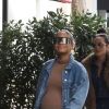 Exclusif - Christina Milian, enceinte, avec son compagnon Matt Pokora et une amie, vont déjeuner à Los Angeles, le 16 janvier 2020.