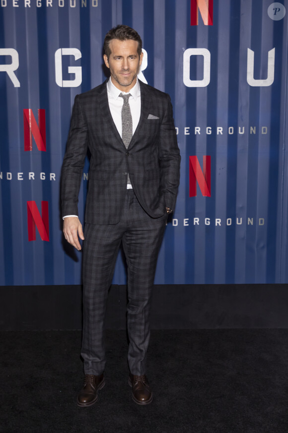 Ryan Reynolds - La première de "6 Underground" de Netflix au cinéma The Shed à Manhattan, New York, le 10 décembre 2019.