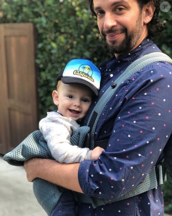 Nick Cordero et son fils. Janvier 2020.