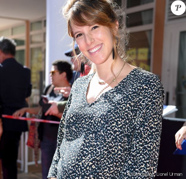 Exclusif - Léa François (enceinte) - 8ème saison des Héros de la TV à Beausoleil, le 5 octobre 2019. © Lionel Urman/Bestimage