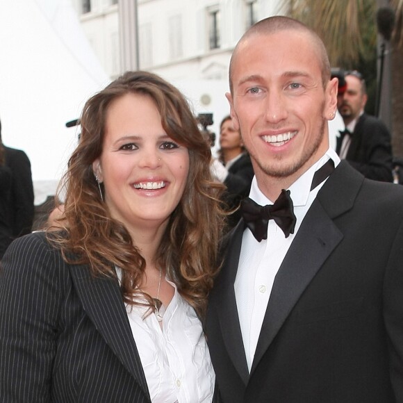 Laure Manaudou et Frédérick Bousquet - Montée des marches du film "La princesse de Montpensier" lors du 63e Festival de Cannes le 16 mai 2010.