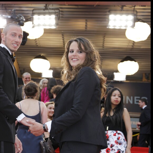 Laure Manaudou et Frédérick Bousquet - Montée des marches du film "La princesse de Montpensier" lors du 63e Festival de Cannes le 16 mai 2010.