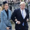 Le Premier ministre britannique Boris Johnson et sa compagne Carrie Symonds (enceinte) - La famille royale d'Angleterre lors de la cérémonie du Commonwealth en l'abbaye de Westminster à Londres, le 9 mars 2020.