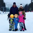 Petra Ecclestone et son fiancé Sam Palmer et ses trois enfants. Novembre 2019.