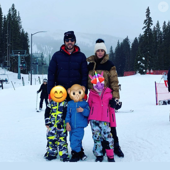 Petra Ecclestone et son fiancé Sam Palmer et ses trois enfants. Novembre 2019.
