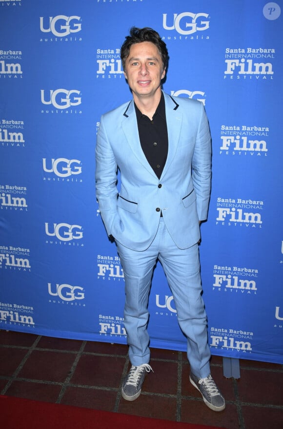 Zach Braff au photocall lors du 35ème festival international du film de Santa Barbara au Arlington Theater à Santa Barbara le 18 janvier 2020.
