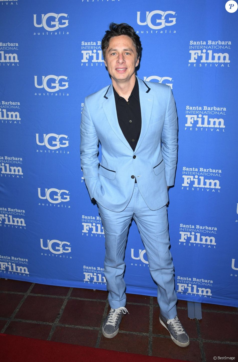 Zach Braff au photocall lors du 35ème festival international du film de Santa Barbara au Arlington Theater à Santa Barbara le 18 janvier 2020.