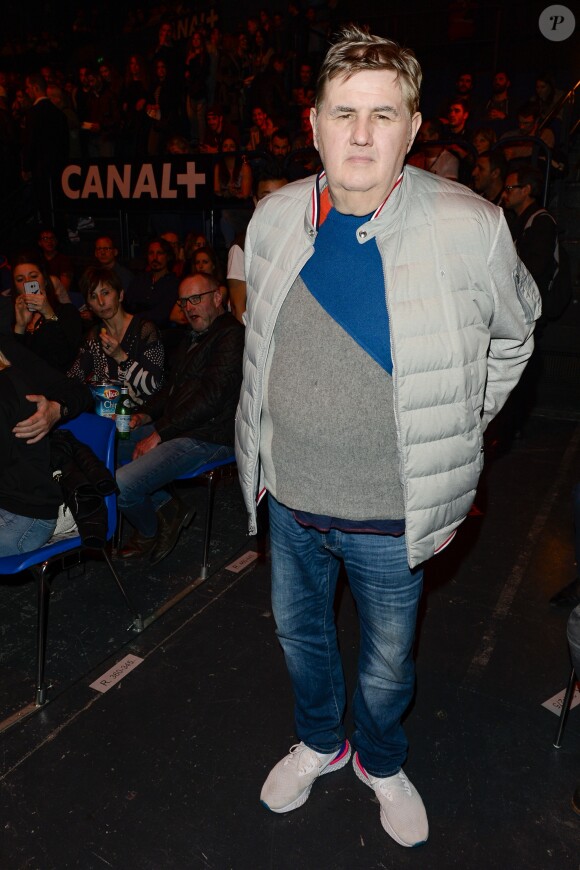 Pierre Ménès - People au match de boxe "La Conquête" Acte 4 T.Yoka VS C.Leonet au palais des sports de Paris le 7 avril 2018 (Victoire de T.Yoka au 5 ème round) © Pierre Perusseau / Bestimage