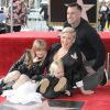 Pink, son mari Carey Hart avec leurs enfants Jameson Moon Hart et Willow Sage Hart - La chanteuse Pink (Alecia Beth Moore) reçoit son étoile sur le Walk of Fame à Hollywood, Los Angeles, le 5 février 2019.