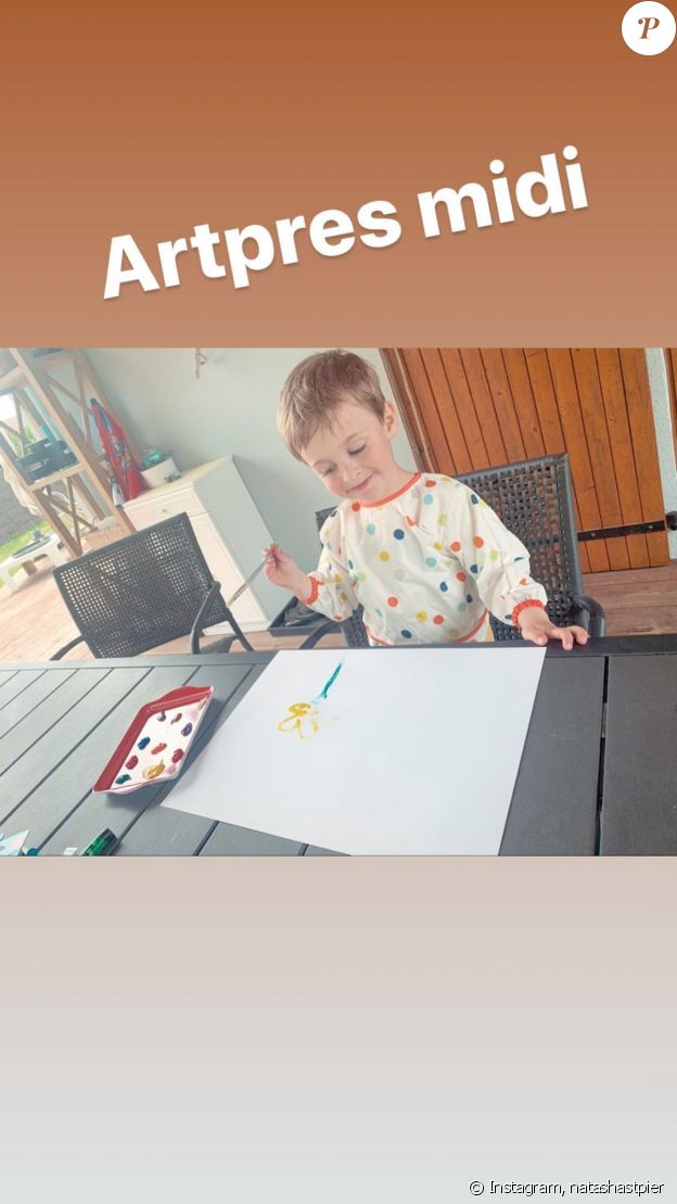 Natasha St-Pier a partagé une nouvelle photo de son fils Bixente, sur Instagram, le 13 avril 2020.