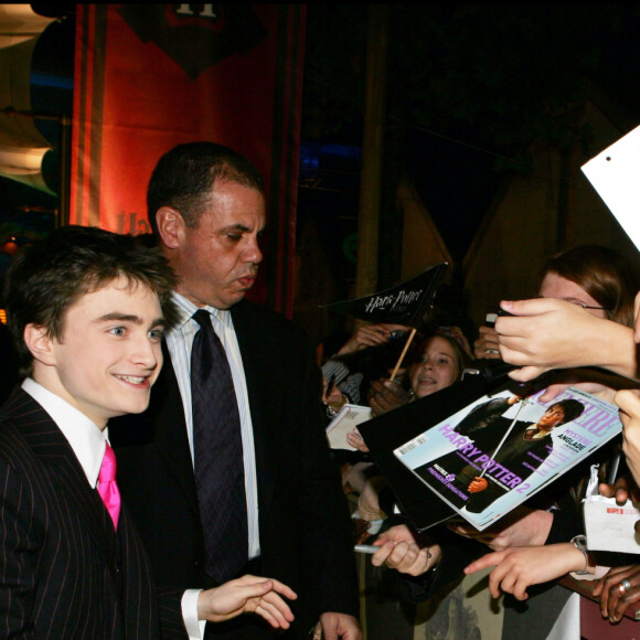 Daniel Radcliffe lors de la première du film "Harry Potter et la Coupe de feu" à Paris en 2005.