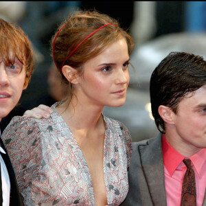 Daniel Radcliffe, Emma Watson et Rupert Grint à la première du film "Harry Potter et le Prince de sang-mêlé" à Londres en 2009.