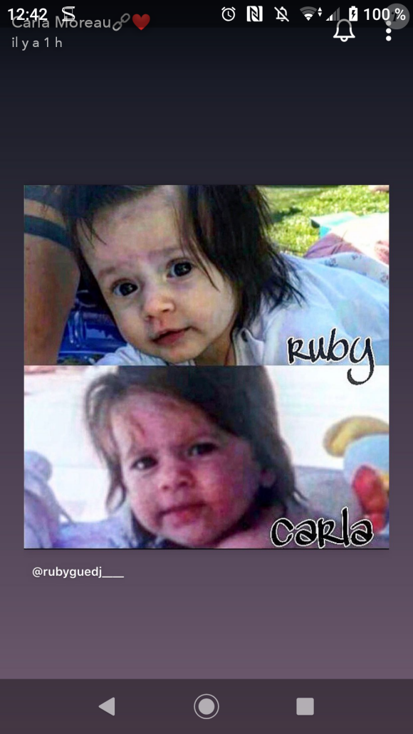 Carla Moreau dévoile une photo de sa fille et elle au même âge, le 16 avril 2020