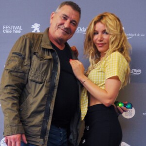 Lola Marois-Bigard et son mari Jean-Marie Bigard - People lors du 15ème Festival "Les Hérault du Cinéma et de la Télé" au Cap d'Agde. Le 19 juin 2018 © Robert Fages / Bestimage