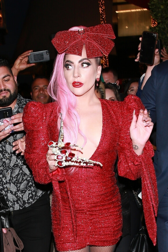 Lady Gaga arrive à l'évènement éphémère Haus Labs Makeup à The Grove, Los Angeles, le 5 décembre 2019