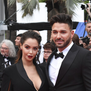 Nabilla Benattia (enceinte) et son mari Thomas Vergara - Montée des marches du film "A Hidden Life" lors du 72ème Festival International du Film de Cannes, le 19 mai 2019.