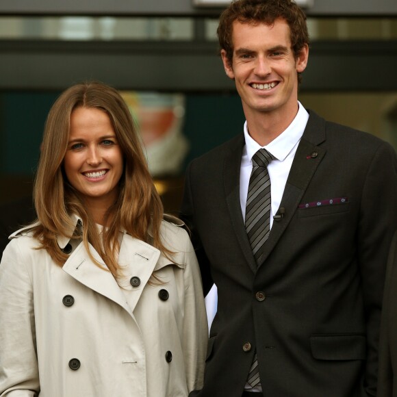 Kim Sears et Andy Murray en avril 2014 à Dunblane.