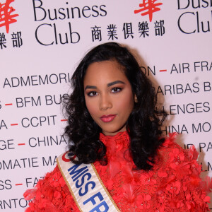 Clémence Botino (Miss France 2020) lors du déjeuner d'affaires "Edition Spéciale Femmes" de la 5ème édition du Chinese Business Club à l'occasion de la journée internationales des droits des femmes au Pavillon Cambon Potel et Chabot, à Paris, France, le 9 mars 2020. © Rachid Bellak/Bestimage