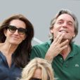 Anne-Claire Coudray et son mari Nicolas Vix dans les tribunes lors des internationaux de tennis de Roland Garros à Paris, France, le 3 juin 2019. © Jacovides-Moreau/Bestimage