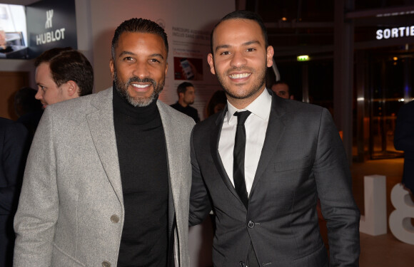 Habib Beye et Mohamed Bouhafsi - People à la soirée "Hublot loves Art" par la marque Hublot à la Fondation Louis Vuitton à Paris. Le 16 décembre 2019 © Veeren / Bestimage