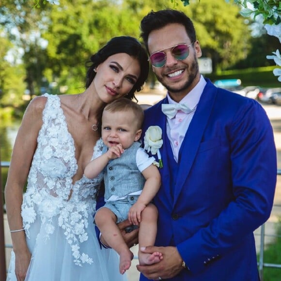 Julie Ricci, PJ et Gianni le jour de leur mariage, le 25 novembre 2019