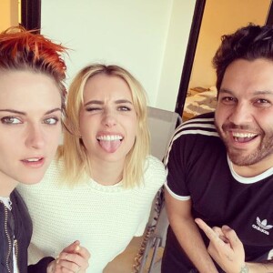 Kristen Stewart ose les cheveux oranges, sur Instagram, mars 2020.