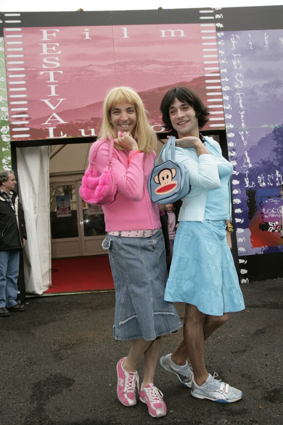 Archives - Samantha Lo (David Strajmayster) et Chantal Matieu (Guillaume Carcaud) de "Samantha Oups !" lors du Festival International du Film de Télévision de Luchon, le 1er février 2006. © Frédéric Piau/Bestimage