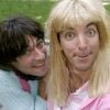 Samantha (David Strajmayster), Chantal (Guillaume Carcaud) et leur DVD "Oups" - France 2 fait sa rentrée avec les programmes jeunesse. Paris. Le 25 août 2005.