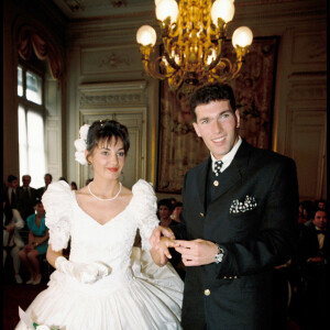 Mariage de Zinédine et Véronique Zidane à Bordeaus le 29 mai 1994.