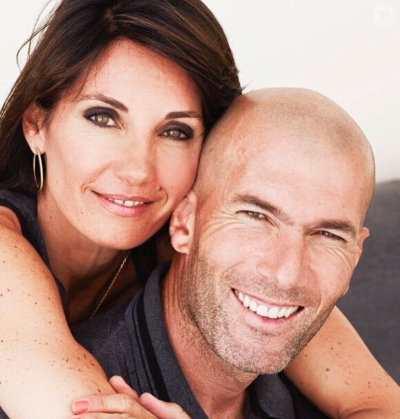 Zinédine Zidane et sa femme Véronique le 13 avril 2016.