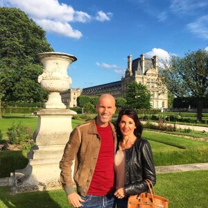 Zinédine Zidane et sa femme Véronique le 26 juin 2016.