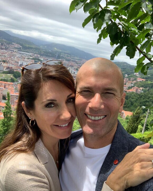 Zinédine Zidane et sa femme Véronique le 15 juin 2019.