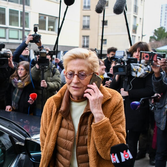 Isabelle Balkany vient chercher son mari Patrick Balkany libéré de la prison de la Santé le 12 février 2020.