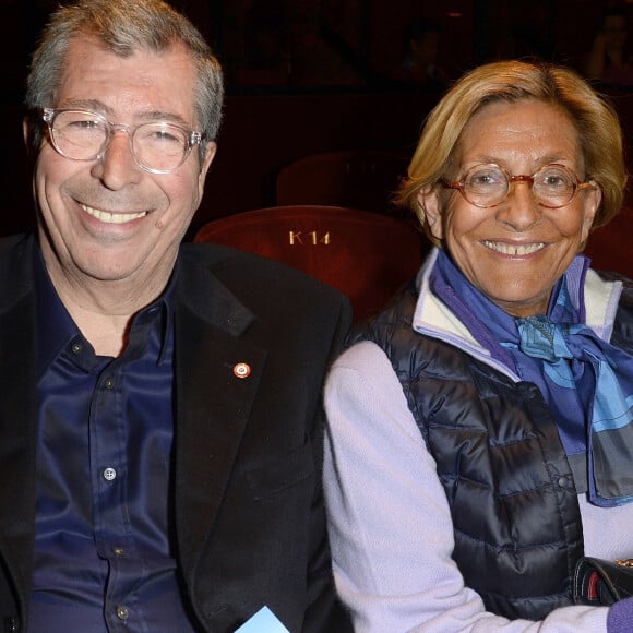 Exclusif - Patrick Balkany et sa femme Isabelle - Députés et sénateurs à la pièce de théâtre "La Candidate" avec Amanda Lear à La Michodière à Paris. Le 27 avril 2016 © Coadic Guirec / Bestimage