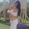 Nikki Bella, enceinte. Avril 2020.