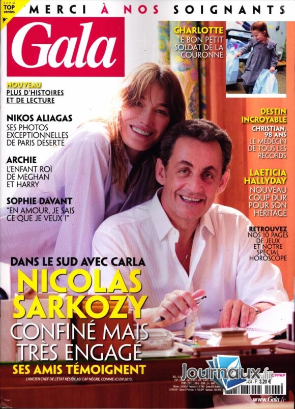 Couverture du magazine "Gala", numéro du 7 mai 2020.