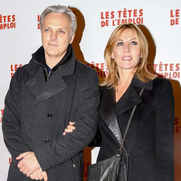 Mathilde Seigner et Mathieu Petit lors de l'avant-première du film "Les têtes de l'emploi" au Gaumont-Opéra à Paris, le 14 novembre 2016. © Pierre Perusseau/Bestimage