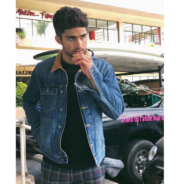 Max Ehrich, acteur des "Feux de l'amour" harcelé par un agent immobilier, le 17 octobre 2018.