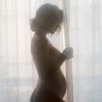 Jade Leboeuf, enceinte de son premier enfant et photographiée par son mari Stephane Rodrigues. Mars 2020.