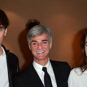 Exclusif - Alain-Fabien Delon, Cyril Viguier et Anouchka Delon lors de la projection du documentaire "Alain Delon, cet Inconnu" au cinéma Club Etoile à Paris le 21 octobre 2015. © Giancarlo Gorassini / Bestimage