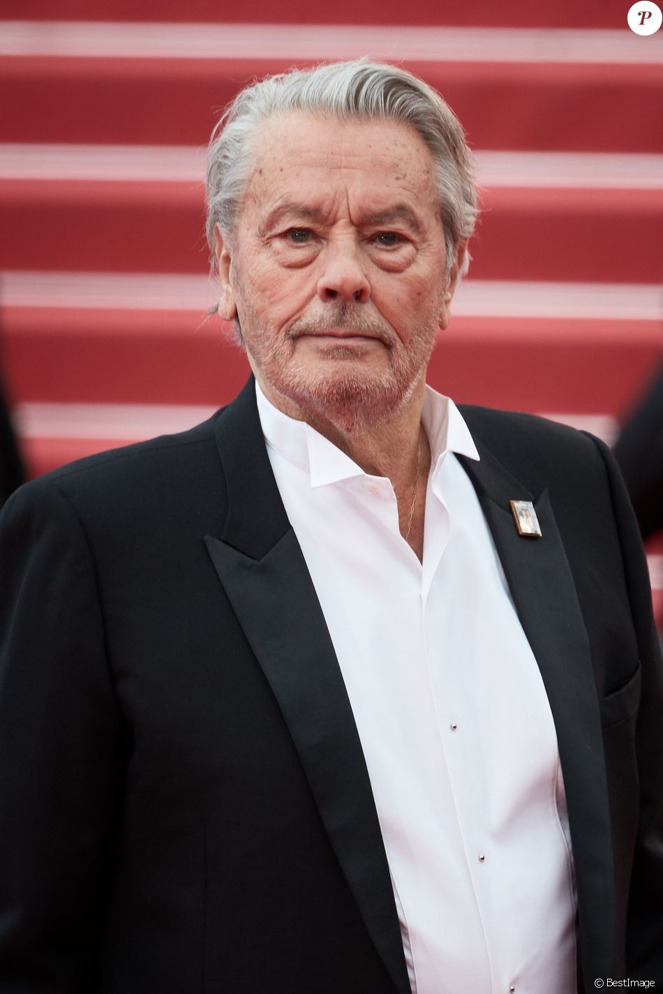 Alain Delon lors de première du film Une Vie Cachée Life lors du 72e