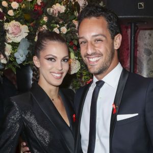 Iris Mittenaere (Miss France et Miss Univers 2016) et son compagnon Diego El Glaoui lors de la soirée de gala de la 18e édition du "Dîner de la mode du Sidaction" au Pavillon Cambon Capucines - Potel et Chabot à Paris, France, le 23 janvier 2020. © Olivier Borde/Bestimage