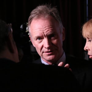 Sting et sa femme Trudie Styler à la 30ème soirée caritative Rainforest au théâtre The Beacon à New York, le 9 décembre 2019