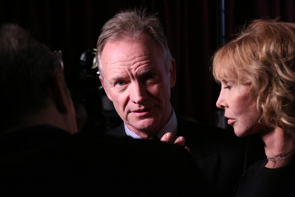 Sting et sa femme Trudie Styler à la 30ème soirée caritative Rainforest au théâtre The Beacon à New York, le 9 décembre 2019