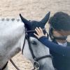 Exclusif - Olivier Sarkozy encourage sa femme Mary-Kate Olsen lors du jumping "Hampton Classic Horse Show " à Bridgehampton près de New York le 1er septembre 2016.